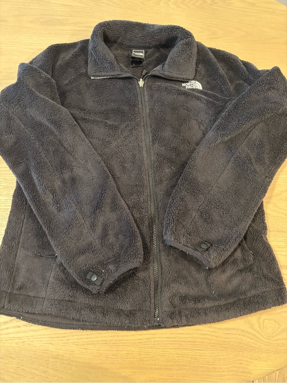 The North Face Kids' Fuzzy Full-Zip Jacket - Charcoal Gray